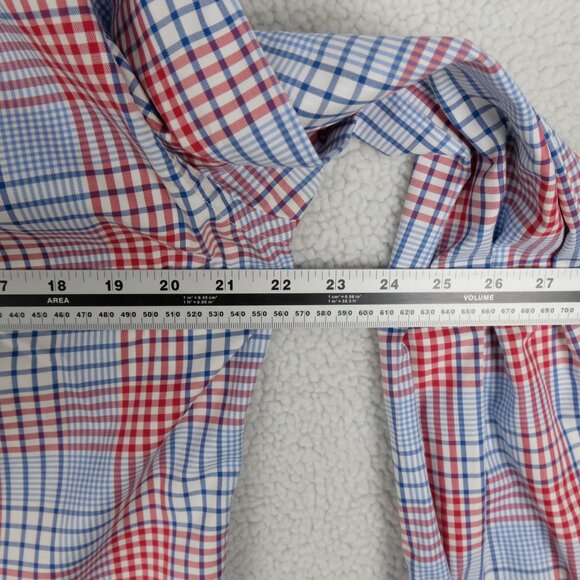 Brooks Brothers Shirt Mens Medium Red White Blue Country Slim Egyptian C… - Picture 6 of 7